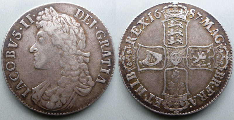 James II 1687 crown